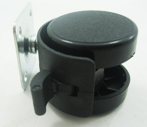 Hnfshop Set of 4 Pcs Furniture Swivel Caster/Wheel Replacement Part for Chair/Table/padestal (Dia 1.5 inches w/Brake)...