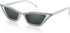 FEISEDY Small Cat Eye Sunglasses for Women Vintage Square Sparkling Crystal Trendy Retro Cateye Sunglasses B2317...