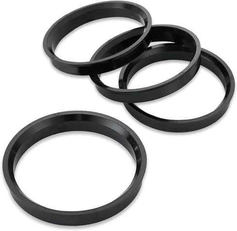 4 Pack Car Hub Center Ring, Shock Absorbing Design, Vehicle Hub Reducing Ring Shaft Collar Adapter Ring, 73.1mm-60.1mm, Universal Waterproof Autom...