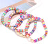 ARATLENCH Heishi Surfer Necklaces Bracelets –Colorful Vinyl Disc Beads Love Necklace Boho Rainbow Stack Stretch Friendship Bracelet Necklaces Set ...