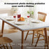 Transparent 14x24 in Small Office Desk Blotter Mat Clear Plastic Table Protector Cover Pad PVC Topper Surface Proection Mat Pad Anti Scratch Table...