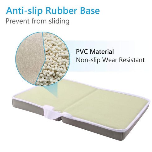 Bath Knee Pad - 1.5inch Extra Thick Bath kneeling Pad Non-Slip Rubber - Foldable Bathtub Knee Mat Large Safety bath Kneeler Pad for Baby Bathtime,...