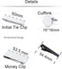 Tornito 7Pcs Cufflinks Tie Bar Button Shirt Studs Money Clip Personalized Initials Alphabet Engraved Letter A-Z for Men Business Wedding...