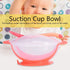 Suction Bowls for Baby, Children Slip Resistant Feeding Bowls with Sensing Spoon Cover for Home(Pink)...