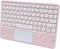 Wireless Keyboard with Touchpad, Ultra-Thin Rechargeable Bluetooth Keyboard Mini Wireless Keyboard with trackpad Round Key for iPad pro/iPad/iOS/M...