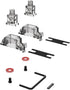 DUROCK Stabilizer V3, Screw in Stabilizers with 2u 6.25u 7u Wires, PCB Mount Keyboard Stabilizers for Mechanical Keyboards (V3 Smokey Black 80% Ki...