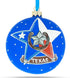 I Love Houston, Texas, USA Glass Ball Christmas Ornament 4 Inches...