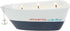 Pavilion Gift Company Life is Better 10 Oz Triple Wick Candle in Ceramic Boat Dish, Blue, 67770, 67770, 67770, 67770...