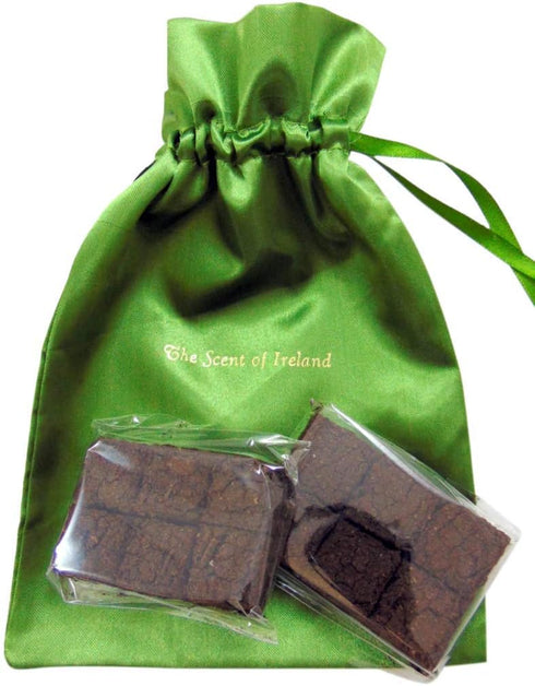 Irish Turf Peat Refills Bulk Pack with 24 Mini Sods in a Scent of Ireland Drawstring Gift Bag...