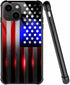 ZHEGAILIAN Case Compatible with iPhone 15 Plus,Cut American Flag iPhone 15 Plus Cases,Plexiglass Four-Corner Shock-Proof Design Cover for iPhone 1...