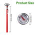 Frienda 3 Pcs Instant Read 1 Inch Dial Thermometer Pocket Food Thermometer with 3 Pcs Calibration Sleeves for Coffee Drinks Chocolate Milk Foam...