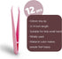 12 pcs Plastic Tweezers for kids DIY Jewelry Making Crafts beadsTweezers for crafting 3.14 inch- Ideal for Picking and Placing Beads Craft supplie...