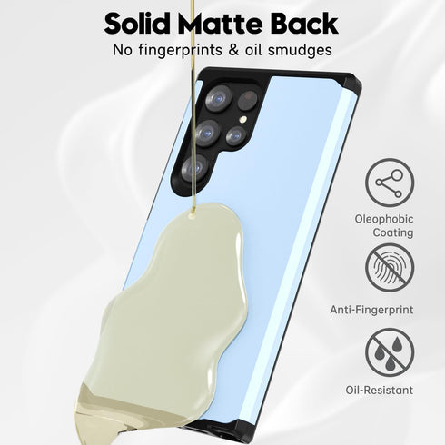 oakxco Slim Protective Case for Samsung Galaxy S24 Ultra, Military-Grade Soft Silicone Rubber & Hard Plastic, Heavy Duty Shockproof Bumper Dual La...