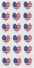 Naanle Chic America 4th July Independence Day Heart in USA Flag Soft Large Hand Towels for Bathroom, Hotel, Gym and Spa (16" x 30")...