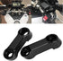 Motorcycle bike mirror Mount Risers Extenders Adapters Universal Rearview Side Mirror Adapter CNC Aluminum 10mm Right Thread...