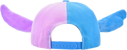 Disney Stitch Baseball Cap, Angel Face Adjustable Flat Brim Snapback Hat with 3D Ears, Multi, One Size...