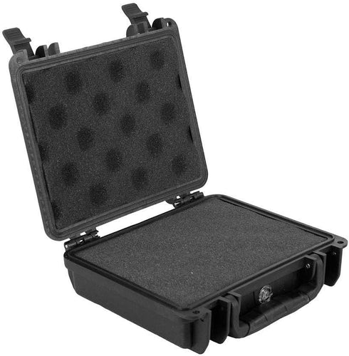 Monoprice Weatherproof Hard Case - With Customizable Foam, 7 x 6 x 2 Inch, Black - Pure Outdoor Collection...