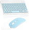Rechargeable Bluetooth Keyboard and Mouse Combo Ultra Slim Full-Size Keyboard and Ergonomic Mouse for Samsung Galaxy Tab A8 10.5 (2021) and All Bl...