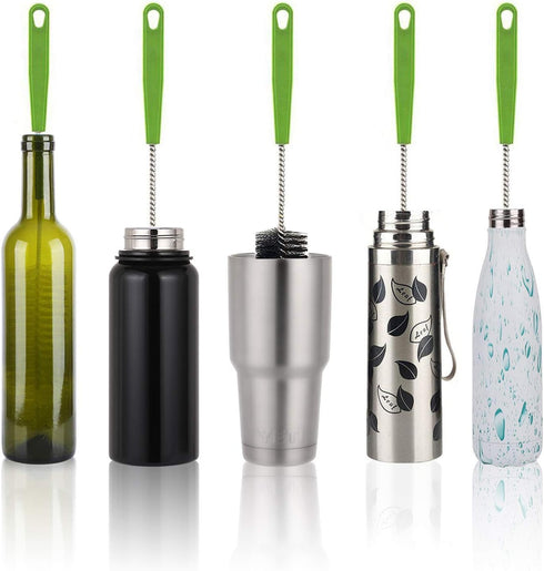 Bottle Brush and Straw Cleaning Brush with Bendable Long Handle for Cleaner Bottles, Baby Bottles, Cups, Pipes, Straws, and More...
