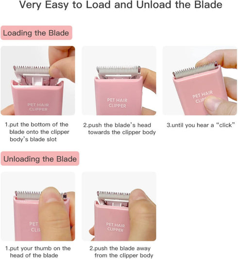 Upgrade Your Pet Grooming Game Professional Replacement Blades and Charging Cord - Safe, Sharp, and Easy to Use...