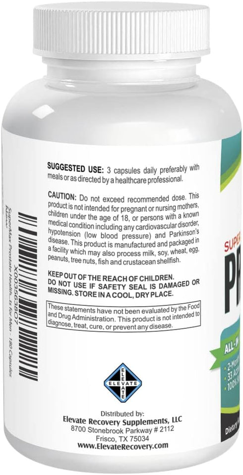 2-Month Prostate Health Support Supplement with 33 Active Ingredients - Prostate Supplements for Men - Prostate Pills - 180 Capsules...