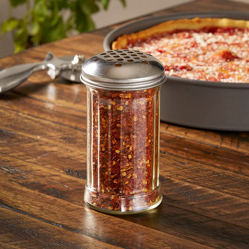 American METALCRAFT, Inc. American Metalcraft GLA312 Glass 12 Oz Cheese Shaker with Stainless Steel Lid...