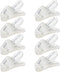 1 Inch Small Plastic Rotate Earphone Clips for Fixing Earbuds Cables Corded Headset Headphone Wires to Shirt, Pack of 8 (Clear)...