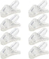 1 Inch Small Plastic Rotate Earphone Clips for Fixing Earbuds Cables Corded Headset Headphone Wires to Shirt, Pack of 8 (Clear)...