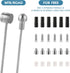 6 Pcs Universal Bike Brake Cable Replaceable Brake Inner Wire Cable, Standard Bicycle Brake Cable with Cable Cap End Crimps Accessories, Professio...