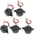 uxcell 5 Pcs DC 3-24V 12mA 85dB Sound Electronic Buzzer Alarm Black 23 x 12mm...