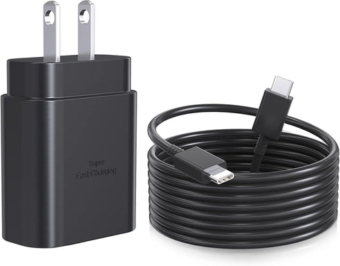 Samsung USB C Charger, 25W Super Type C Fast Charging with 10FT C to C Charger Cable for Samsung Galaxy S24/S24 Ultra/S24+/S23/S23 Ultra/S23+/S22/...