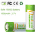 18500 Rechargeable Batteries with Flat Top, 18500 Rechargeable Li-ion Battery 3.7V 1600mAh for Solar Garden Light, Flashlight - 4 Pack...