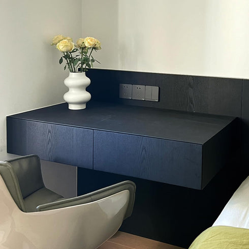 Thicken Black Wood Contact Paper Peel and Stick - 17.7" × 78.7" Vinyl Self-Adhesive & Removable Waterproof Wallpaper for Countertop Furniture, Eas...