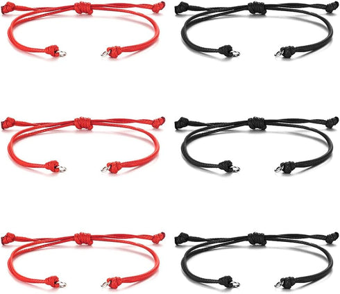 JDYDYJT Semi Finished DIY Half-Finished Unfinished Bracelet Jewelry Making Braided Cord Bracelets Adjustable Rope Thread Bracelets with Jump Rings...