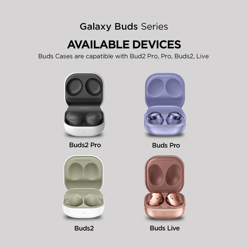 VRS Design Compatible Galaxy Buds Case - Full Body Shockproof Hard Shell Cover (Modern-Sand Stone)...