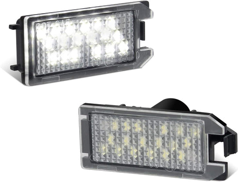 RUXIFEY LED License Plate Light Replacement Compatible with FIAT 500 2013-2019, Maserati Levant, 6000K White, Pack of 2...