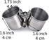 Parrot Feeding Cups Hanging Pet Animal Stainless Steel Birdcage Bowls Bird Bowls for Cage Parakeet Bird Cage Accessories Suitable Small and Medium...