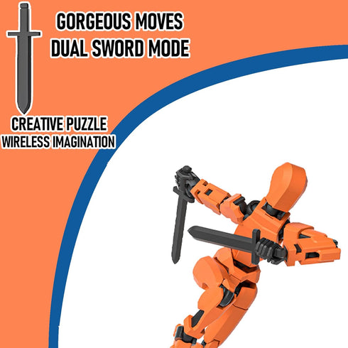 T13 Action Figure Set 3D Printed Multi-Jointed Movable T13 Lucky 13 Dummy 13 Nova 13 Robot 13 Action Figure (5 color)...