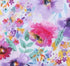 Bright Watercolor Wildflower Floral Calico Cotton Fabric by The Yard - Precut Cotton Fabric - One Yard...