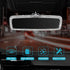 Bling Rhinestone Rear View Mirror Cover, Car Rear View Mirror with Crystal Diamonds Bling Rhinestones Car Rear View Mirror Car Interior Trim(White...