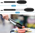 Kitchen Tongs, Stainless Steel Silicone Tongs for Cooking 600ºF High Heat-Resistant BBQ Grilling Locking Tongs, Set of 2-9" and 12"...