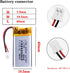 Liter 3.7V 700mAh 802040 Lipo Battery Rechargeable Lithium Polymer ion Battery Pack with JST 2.0mm Connector...