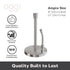 OGGI Stainless Steel Paper Towel Holder - with Tension Arm and Tear Bar, 13" Height - Stainless Steel Construction...