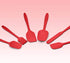 Heat Resistant Silicone Spatulas, Bakeware Set of 6 Non-Stick Ergonomic Cooking Baking Mixing Rubber Spatula Kitchen Utensils, Red...