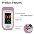 Pulse Oximeter Fingertip, Blood Oxygen Saturation Monitor with Large LED Display, Heart Rate Monitor for Adults, Fingertip Pulse Oximetr, with Lan...