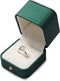 Oirlv Gorgeous Blackish Green Ring Box Premium Leather Ring Bearer Box for Wedding,Proposal Jewelry Gift Case...