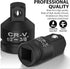 2PCS Impact Socket Adapter and Reducer Set,1/2"to 3/8" & 3/8"to 1/2" Impact Adapter Set Breaker Bar Wrench Conversion Kit Mechanic tools...