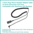 daily headset 2.5mm Quick Disconnect Coil Cable Compatible with Plantronics QD Work with Cordless or Cell Phones Which Have a 2.5mm Port...