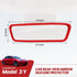 Car Rear View Mirror Silicone Protector Cover, Compatible with Model 3/Y, Auto Interior Mirror Decoration Frame, Car Accessories (Red)...