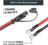 iMESTOU 10AWG SAE to O Ring Terminal Harness 2 Pin Quick Disconnect Plug 1 Feet Eyelet Terminal Harness Extension Charge Cord Quick Disconnect SAE...